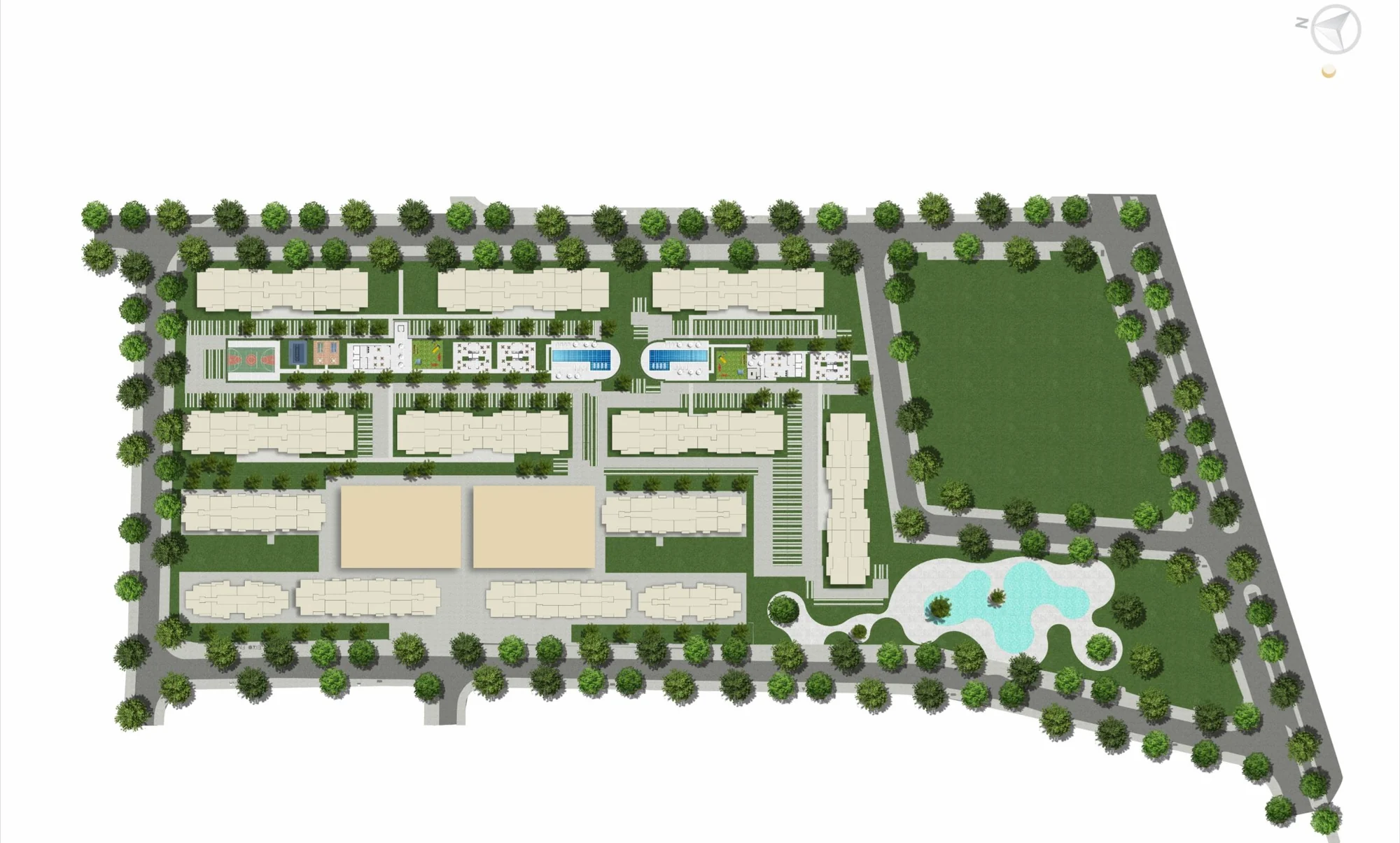 Masterplan do Città Riva Gran Tijuca com mais de 35.000 m² de terreno no Andaraí